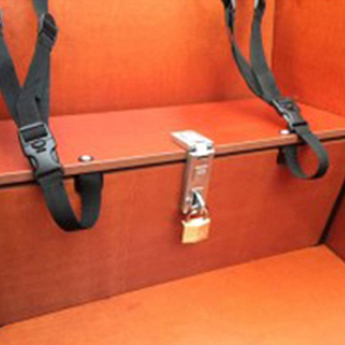 Vérouillage et Cadenas caisse sous banc